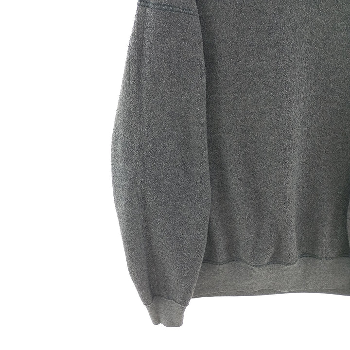 Vintage 90'S MUNSINGWEAR plain blank sweatshirt, made in the USA, men's size L cotton Charcoal Vintage Second Hand