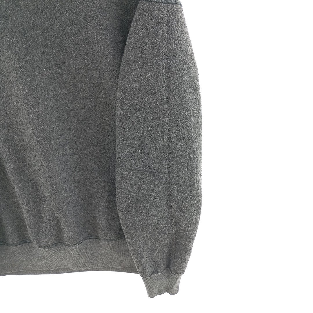Vintage 90'S MUNSINGWEAR plain blank sweatshirt, made in the USA, men's size L cotton Charcoal Vintage Second Hand