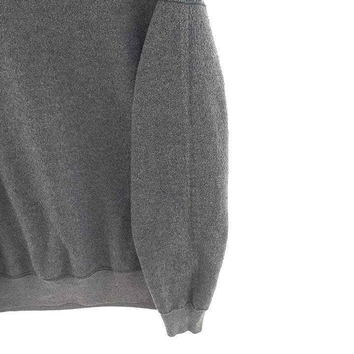 Vintage 90'S MUNSINGWEAR plain blank sweatshirt, made in the USA, men's size L cotton Charcoal Vintage Second Hand