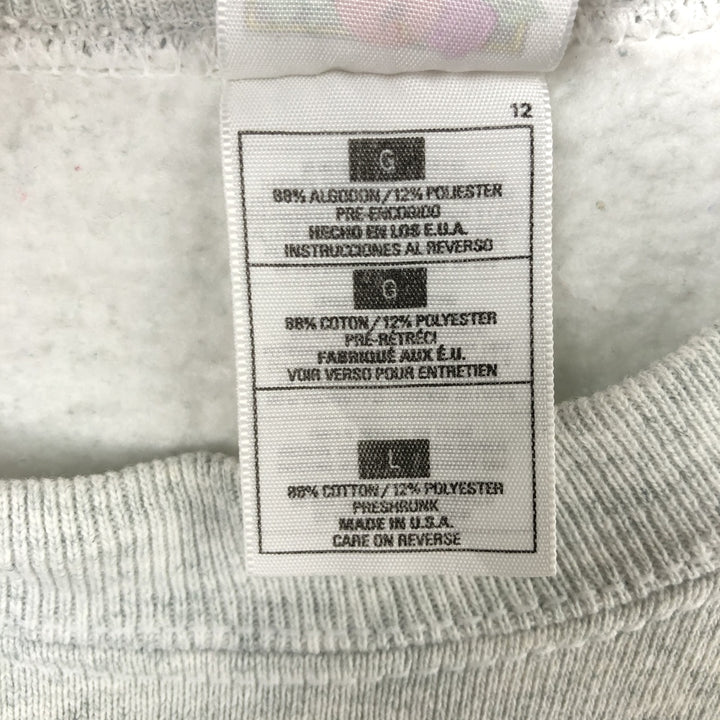 90'S Fruit of the Loom Sweatshirt, Made in USA, Men's L, Vintage cotton gray type Vintage Second Hand