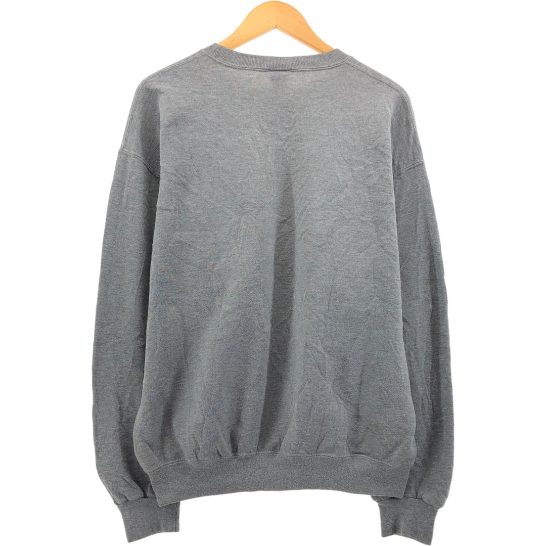 90'S Russell Stirrett Johnsen INC Advertising Sweatshirt Trainer Men's L Size Vintage polyester gray type Vintage Second Hand
