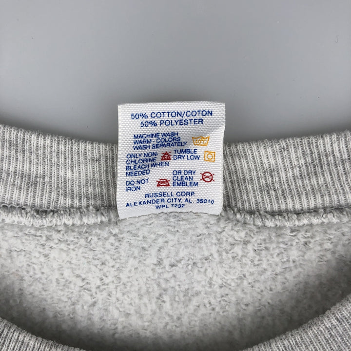 80s-90'S Jerzees Plain Blank Sweatshirt Trainer Made in USA Men's Size L Vintage cotton gray type Vintage Second Hand