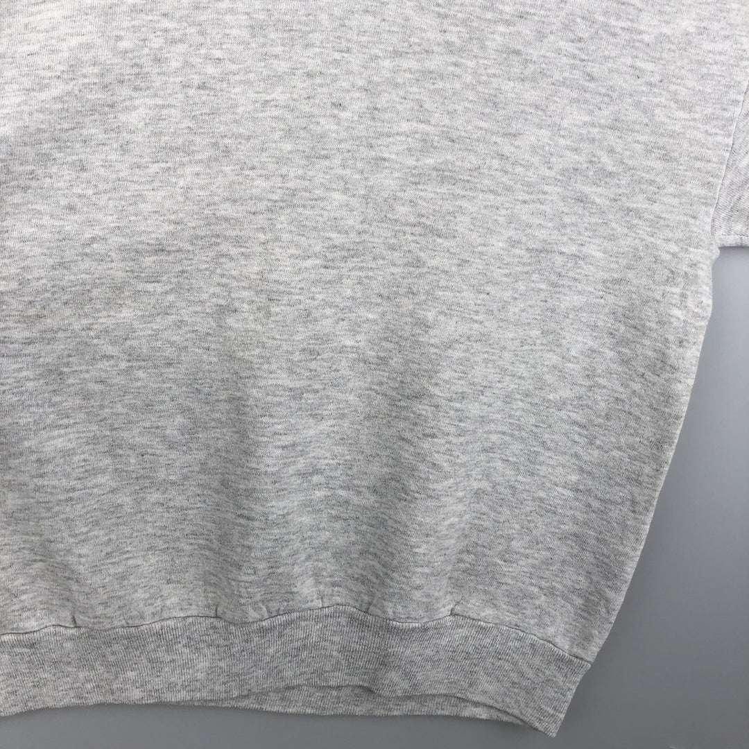 80s-90'S Jerzees Plain Blank Sweatshirt Trainer Made in USA Men's Size L Vintage cotton gray type Vintage Second Hand