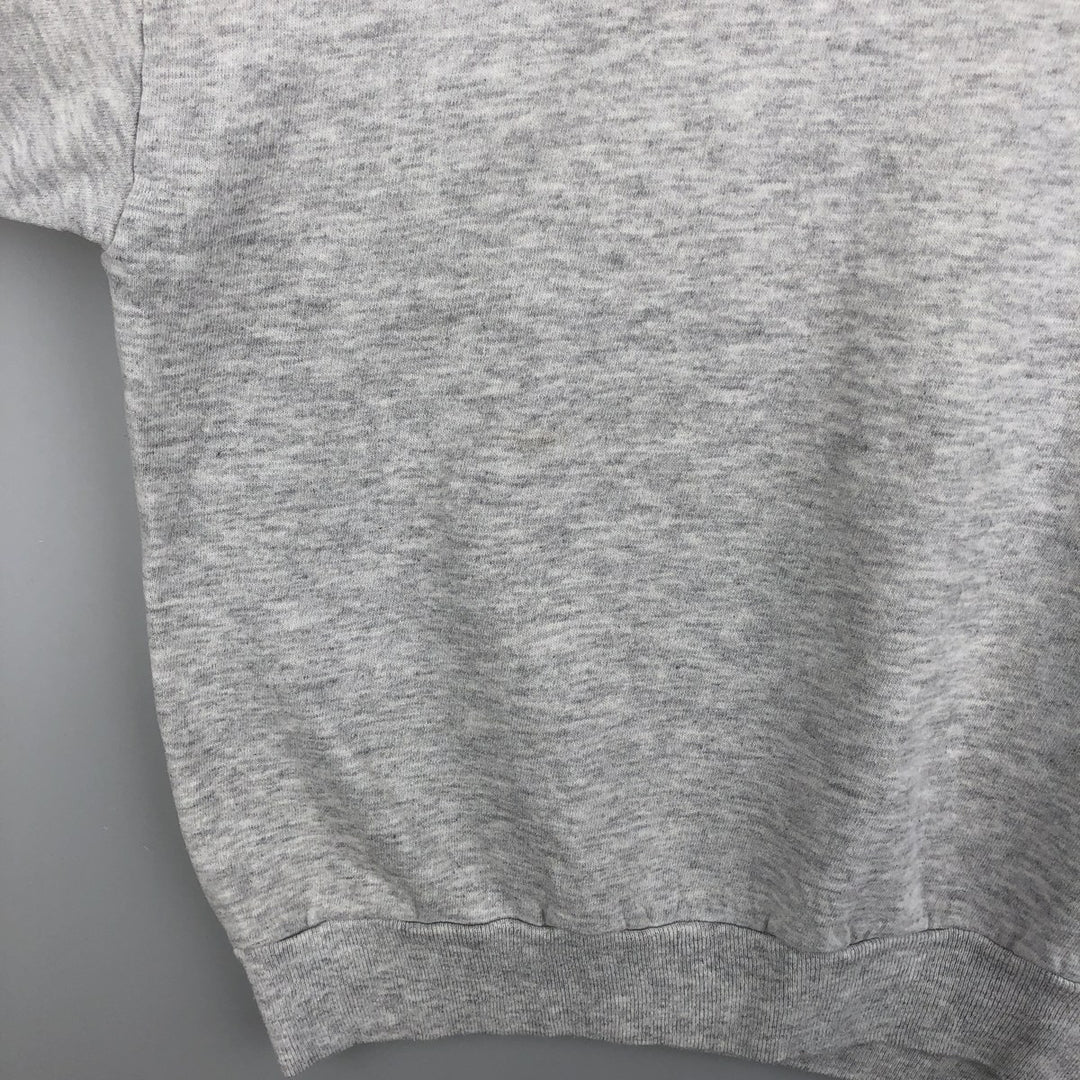 80s-90'S Jerzees Plain Blank Sweatshirt Trainer Made in USA Men's Size L Vintage cotton gray type Vintage Second Hand