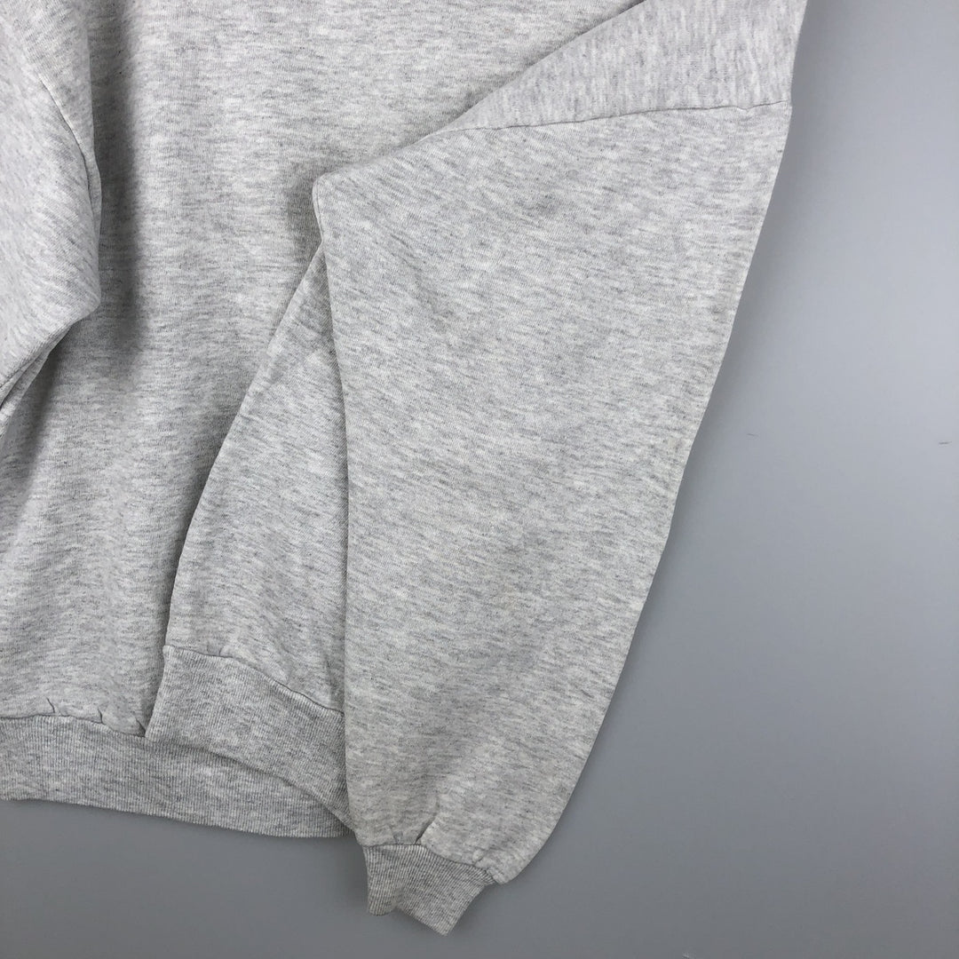 80s-90'S Jerzees Plain Blank Sweatshirt Trainer Made in USA Men's Size L Vintage cotton gray type Vintage Second Hand