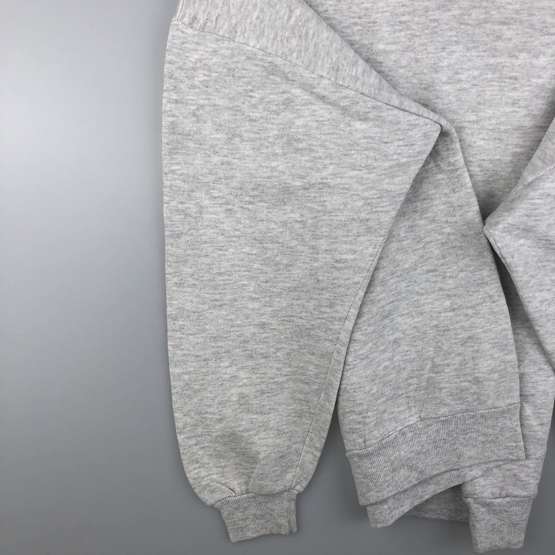 80s-90'S Jerzees Plain Blank Sweatshirt Trainer Made in USA Men's Size L Vintage cotton gray type Vintage Second Hand