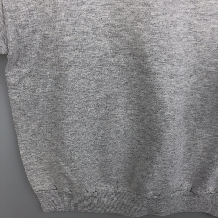 80s-90'S Jerzees Plain Blank Sweatshirt Trainer Made in USA Men's Size L Vintage cotton gray type Vintage Second Hand