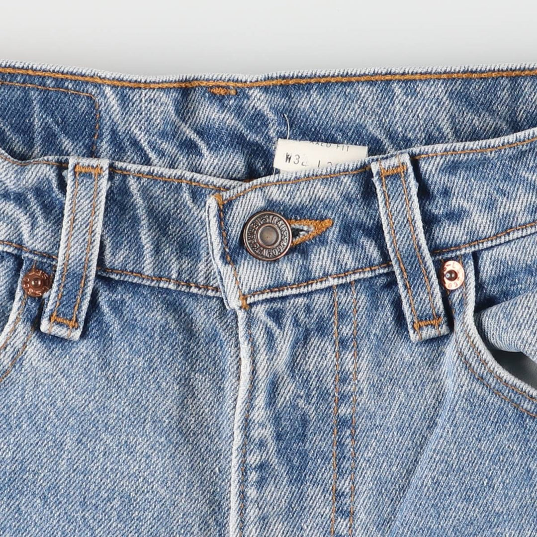 90'S Levi's 550 Relaxed Fit Tapered Denim Pants Made in USA Men's W31 Vintage cotton blue type Vintage Second Hand