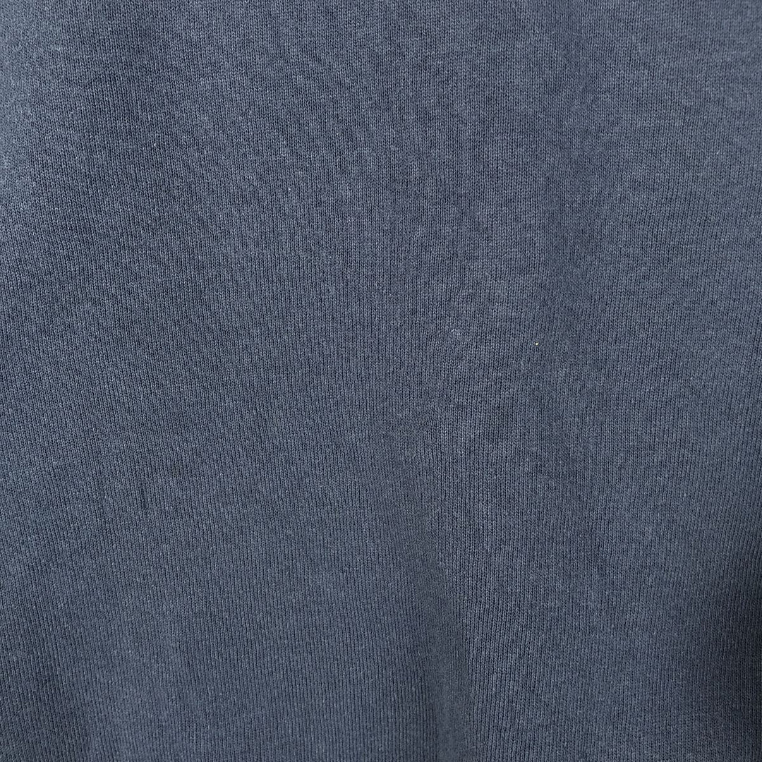 2000'S Fruit of the Loom Vest plain blank sweatshirt, men's size XL cotton navy blue type Vintage Second Hand