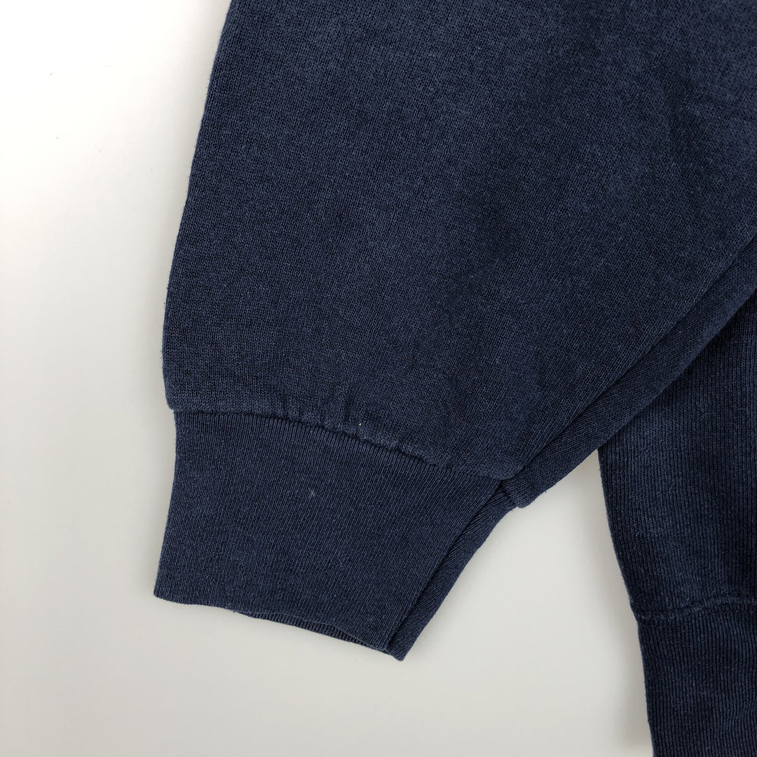 2000'S Fruit of the Loom Vest plain blank sweatshirt, men's size XL cotton navy blue type Vintage Second Hand