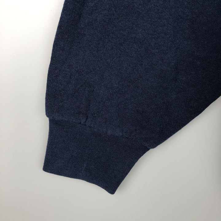 2000'S Fruit of the Loom Vest plain blank sweatshirt, men's size XL cotton navy blue type Vintage Second Hand