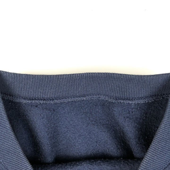 2000'S Fruit of the Loom Vest plain blank sweatshirt, men's size XL cotton navy blue type Vintage Second Hand