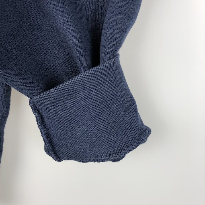 2000'S Fruit of the Loom Vest plain blank sweatshirt, men's size XL cotton navy blue type Vintage Second Hand