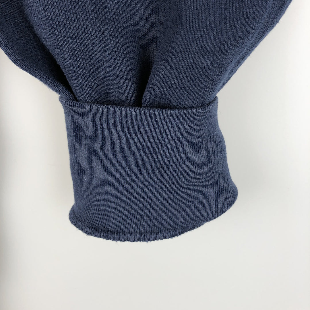 2000'S Fruit of the Loom Vest plain blank sweatshirt, men's size XL cotton navy blue type Vintage Second Hand