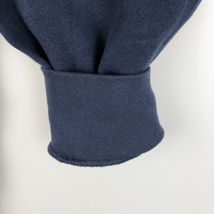 2000'S Fruit of the Loom Vest plain blank sweatshirt, men's size XL cotton navy blue type Vintage Second Hand