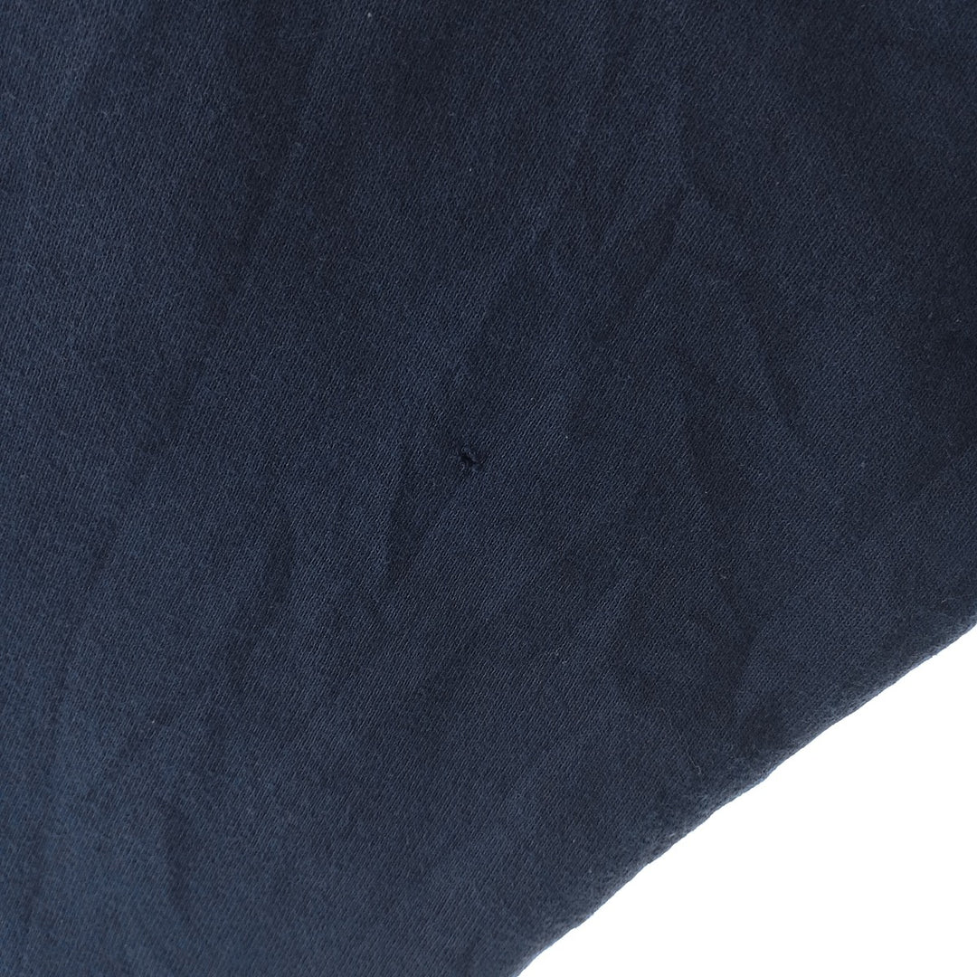 90'S HIS plain blank sweatshirt, sweatshirt, made in USA, men's XL size, vintage cotton navy blue type Vintage Second Hand