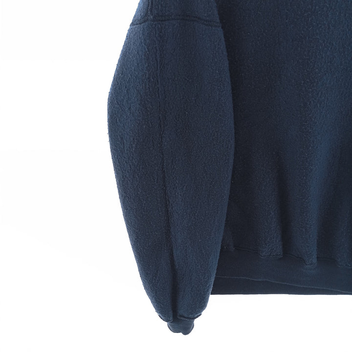90'S HIS plain blank sweatshirt, sweatshirt, made in USA, men's XL size, vintage cotton navy blue type Vintage Second Hand