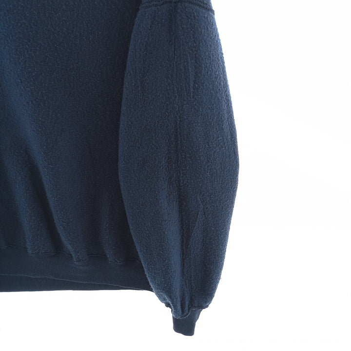 90'S HIS plain blank sweatshirt, sweatshirt, made in USA, men's XL size, vintage cotton navy blue type Vintage Second Hand