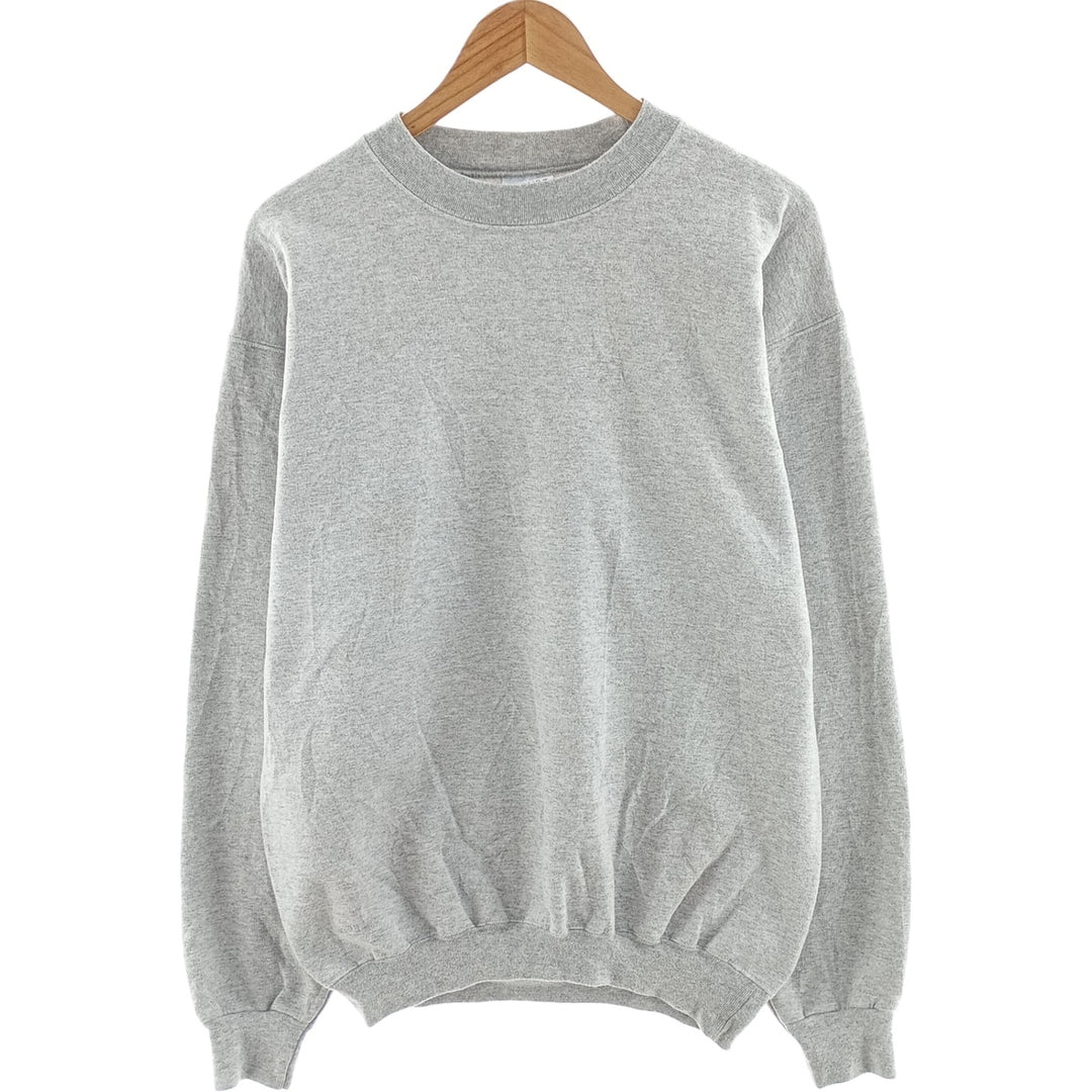 PORT and COMPANY plain blank sweatshirt, men's size XL cotton gray type Vintage Second Hand