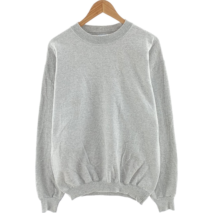 PORT and COMPANY plain blank sweatshirt, men's size XL cotton gray type Vintage Second Hand