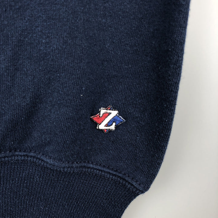 Vintage 90'S Jerzees SPORT plain blank sweatshirt, made in the USA, men's size XL cotton navy blue type Vintage Second Hand