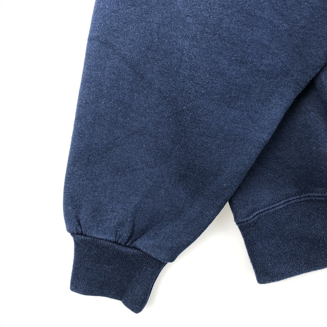 Vintage 90'S Jerzees SPORT plain blank sweatshirt, made in the USA, men's size XL cotton navy blue type Vintage Second Hand
