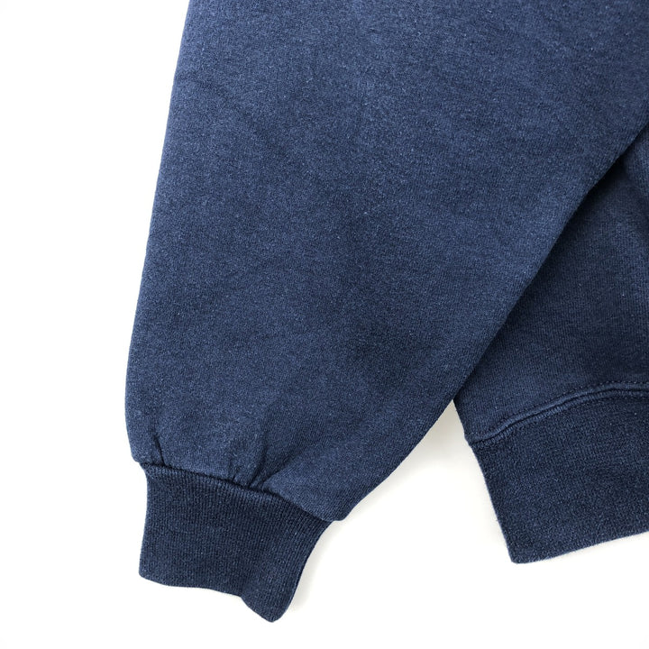Vintage 90'S Jerzees SPORT plain blank sweatshirt, made in the USA, men's size XL cotton navy blue type Vintage Second Hand
