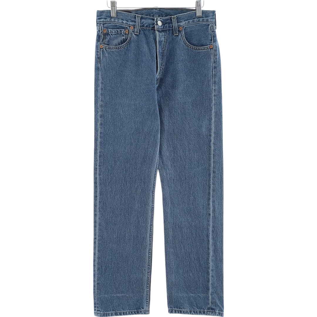 90'S Levi's 501 Euro Model Straight Denim Pants Made in Canada Men's W29 Vintage cotton blue type Vintage Second Hand