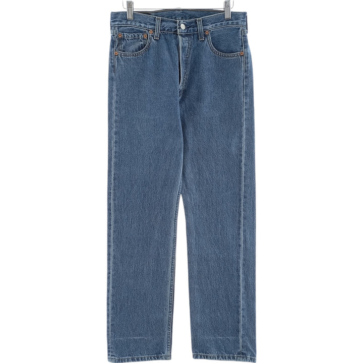 90'S Levi's 501 Euro Model Straight Denim Pants Made in Canada Men's W29 Vintage cotton blue type Vintage Second Hand