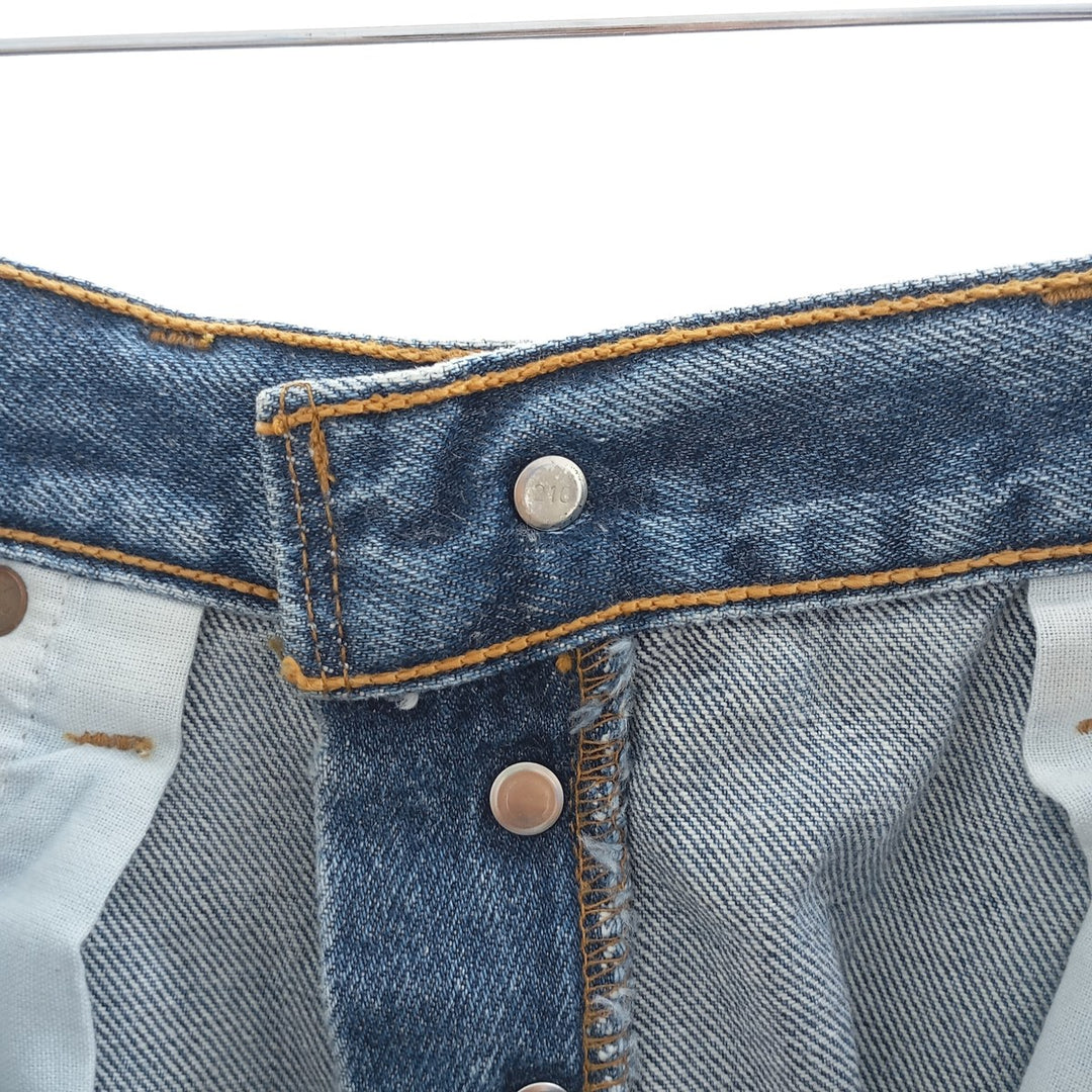 90'S Levi's 501 Euro Model Straight Denim Pants Made in Canada Men's W29 Vintage cotton blue type Vintage Second Hand