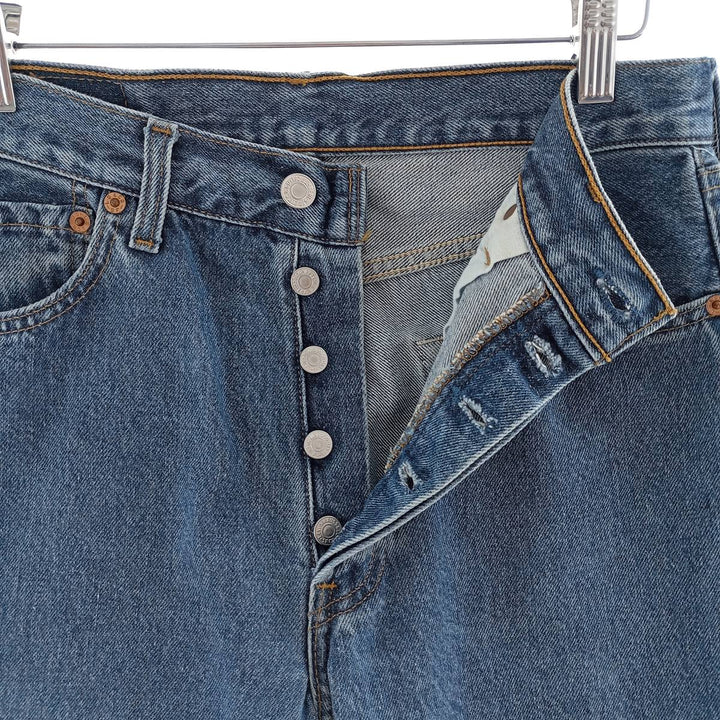 90'S Levi's 501 Euro Model Straight Denim Pants Made in Canada Men's W29 Vintage cotton blue type Vintage Second Hand