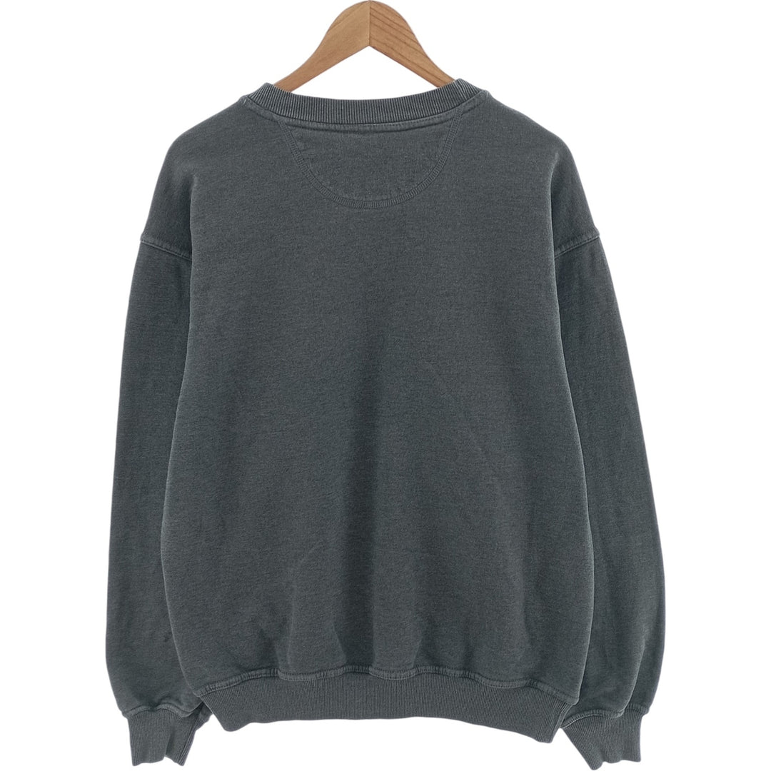 90'S Russell PLUMA plain blank sweatshirt, sweatshirt, men's size L, vintage cotton Charcoal Vintage Second Hand