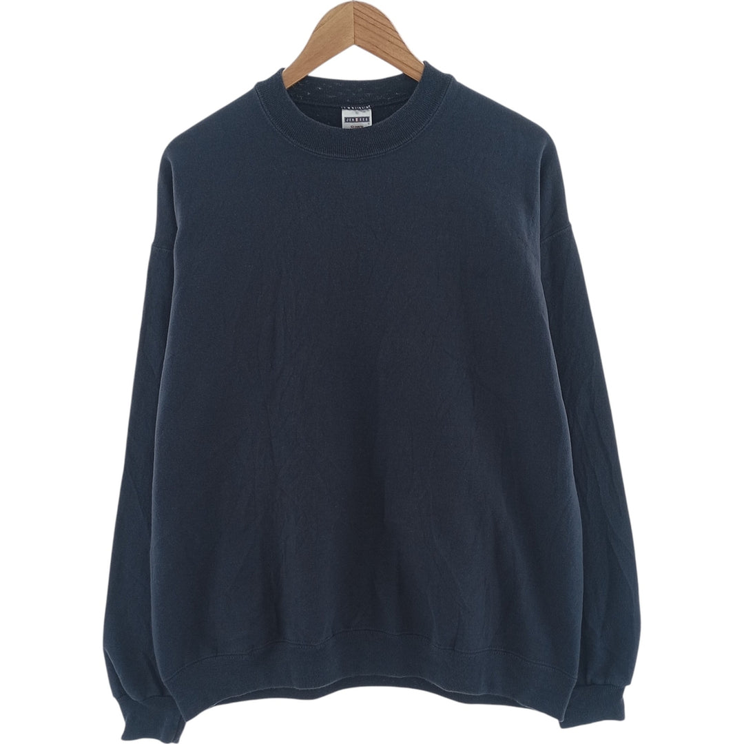 2000s~ Jerzees SUPER SWEATS Plain Blank Sweatshirt, Men's Size XL cotton navy blue type Vintage Second Hand