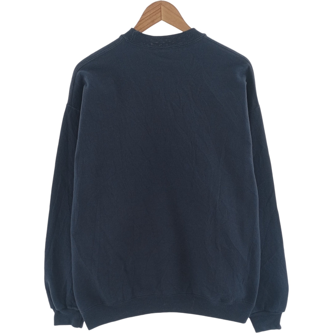 2000s~ Jerzees SUPER SWEATS Plain Blank Sweatshirt, Men's Size XL cotton navy blue type Vintage Second Hand