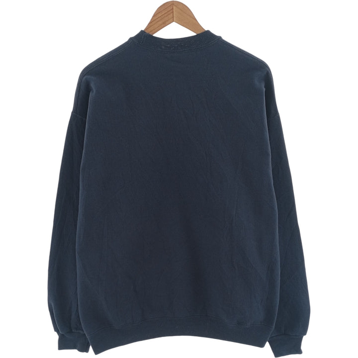 2000s~ Jerzees SUPER SWEATS Plain Blank Sweatshirt, Men's Size XL cotton navy blue type Vintage Second Hand