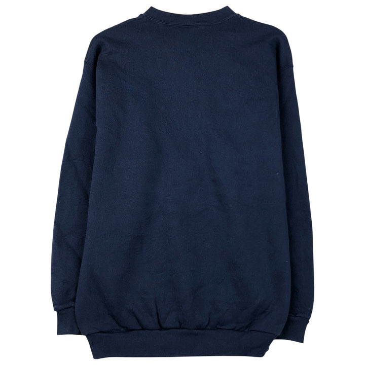 Vintage 90'S BRITTANIA plain blank sweatshirt, made in the USA, size M, men's cotton navy blue type Vintage Second Hand