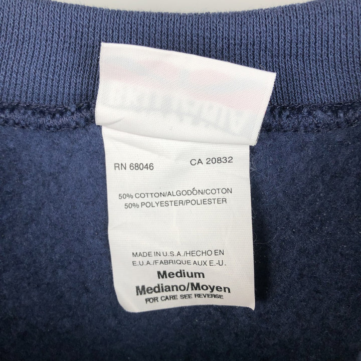 Vintage 90'S BRITTANIA plain blank sweatshirt, made in the USA, size M, men's cotton navy blue type Vintage Second Hand