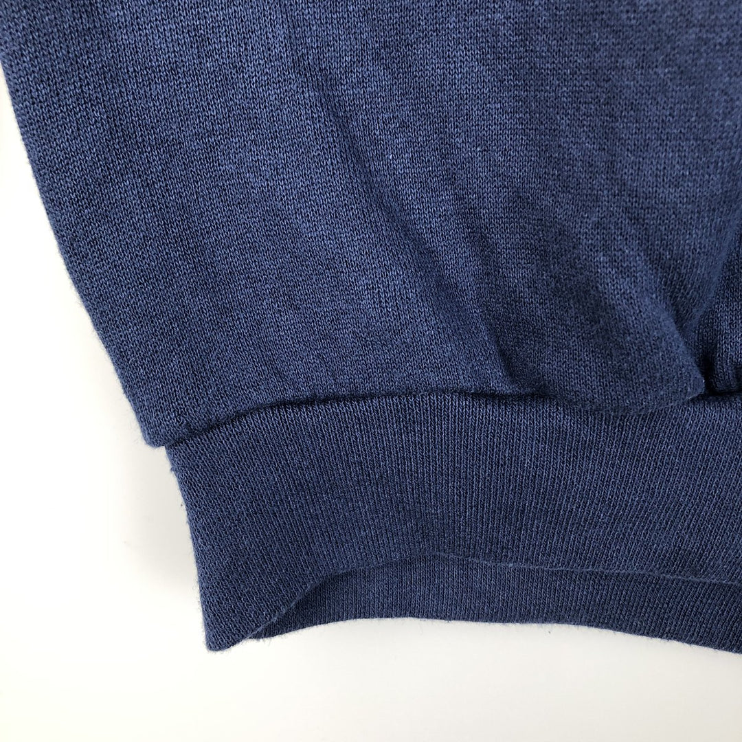 Vintage 90'S BRITTANIA plain blank sweatshirt, made in the USA, size M, men's cotton navy blue type Vintage Second Hand