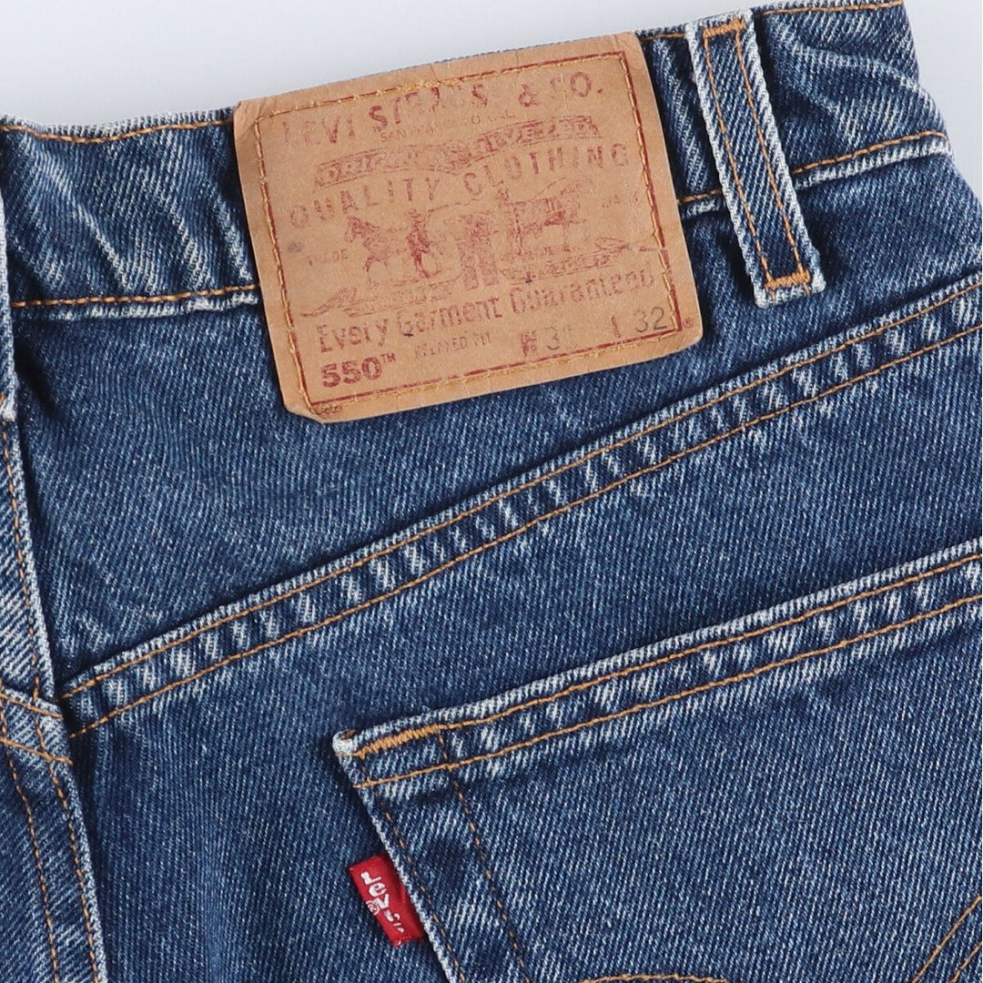 90'S Levi's 550 Relaxed Fit Tapered Denim Pants Men's W30 Vintage cotton blue type Vintage Second Hand