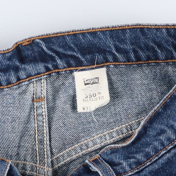 90'S Levi's 550 Relaxed Fit Tapered Denim Pants Men's W30 Vintage cotton blue type Vintage Second Hand
