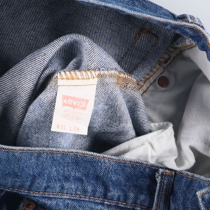 Levi's 505 Tapered Denim Pants, Made in USA, Men's, Size W29 cotton blue type Vintage Second Hand