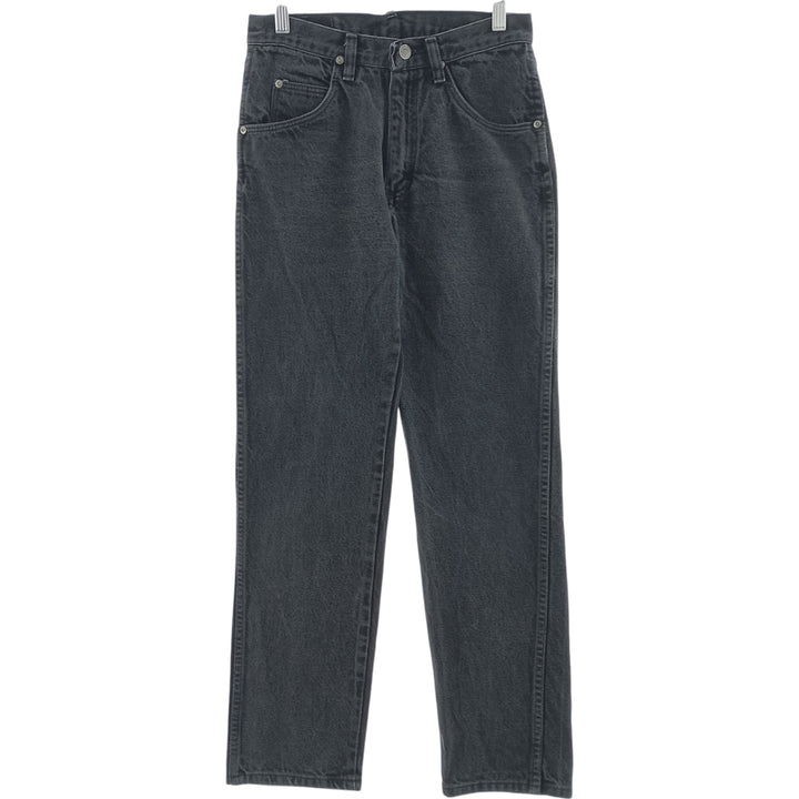 80s-90'S Wrangler Black Denim Tapered Denim Pants Made in USA Women's L (w28) Vintage cotton black type Vintage Second Hand