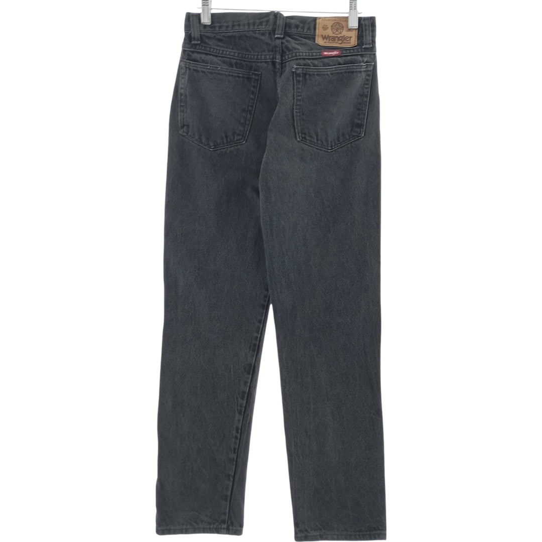 80s-90'S Wrangler Black Denim Tapered Denim Pants Made in USA Women's L (w28) Vintage cotton black type Vintage Second Hand