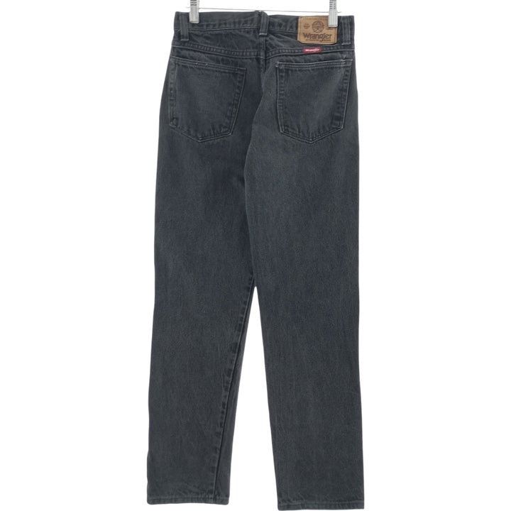80s-90'S Wrangler Black Denim Tapered Denim Pants Made in USA Women's L (w28) Vintage cotton black type Vintage Second Hand