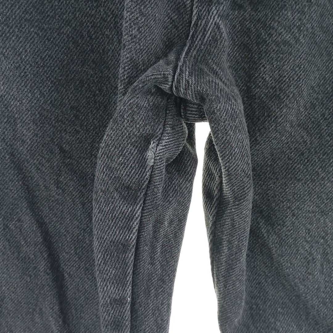 80s-90'S Wrangler Black Denim Tapered Denim Pants Made in USA Women's L (w28) Vintage cotton black type Vintage Second Hand
