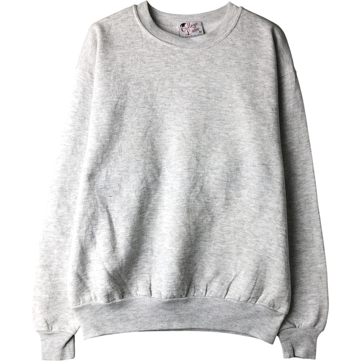 Vintage 90'S COLLEGE LANE plain blank sweatshirt, made in the USA, size M, men's cotton gray type Vintage Second Hand