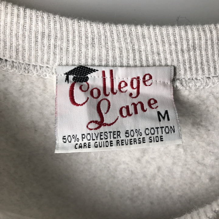 Vintage 90'S COLLEGE LANE plain blank sweatshirt, made in the USA, size M, men's cotton gray type Vintage Second Hand