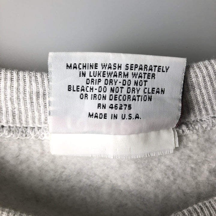 Vintage 90'S COLLEGE LANE plain blank sweatshirt, made in the USA, size M, men's cotton gray type Vintage Second Hand