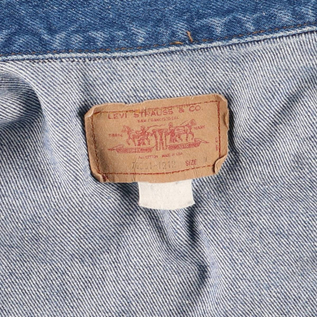 Vintage Levi's 76381-1212 denim jacket, made in the USA, size M. cotton blue type Vintage Second Hand