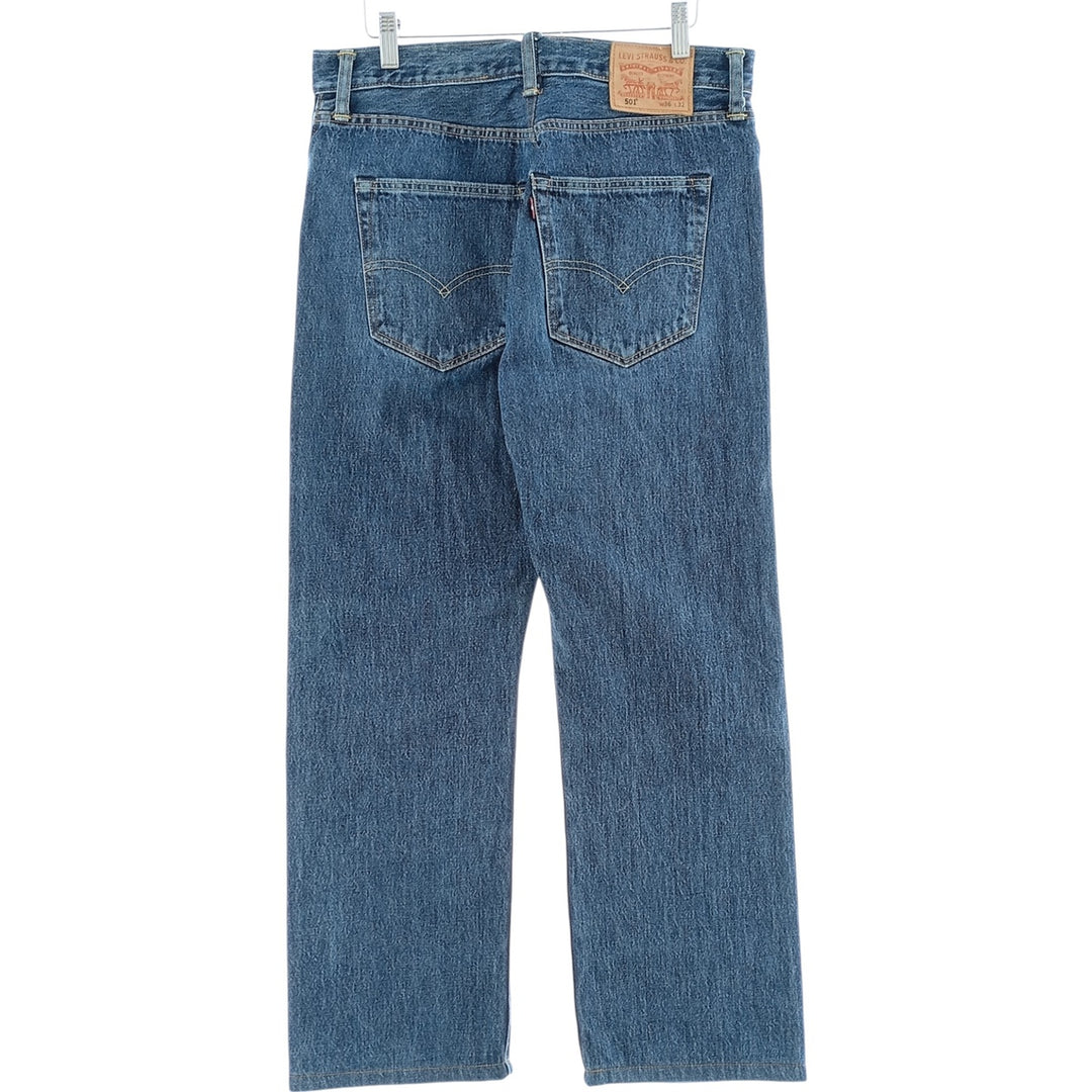 Levi's 501 straight denim pants for men, size W33 cotton blue type Vintage Second Hand
